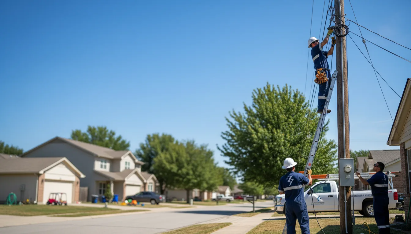 Residential electrician providing installation services in Lexington, OR